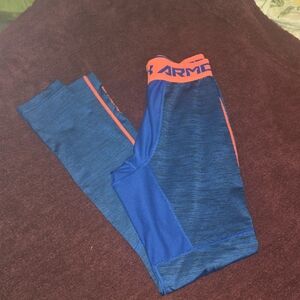 Under Armour Blue and Orange Leggings